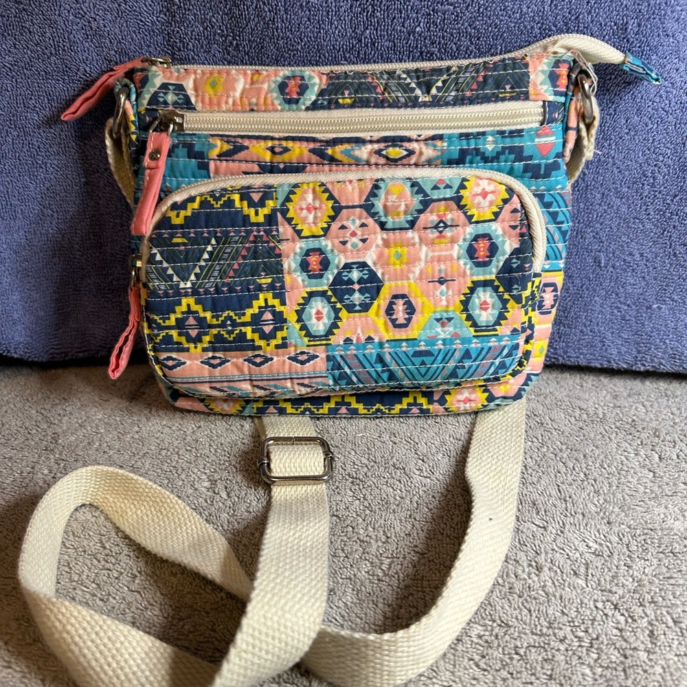 Colorful Patterned Crossbody Bag
